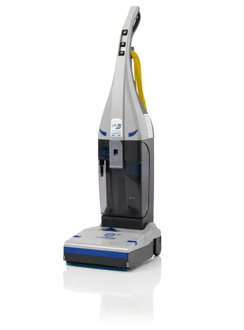 Lindhaus LW30 eco FORCE scrubber dryer cleaning a floor