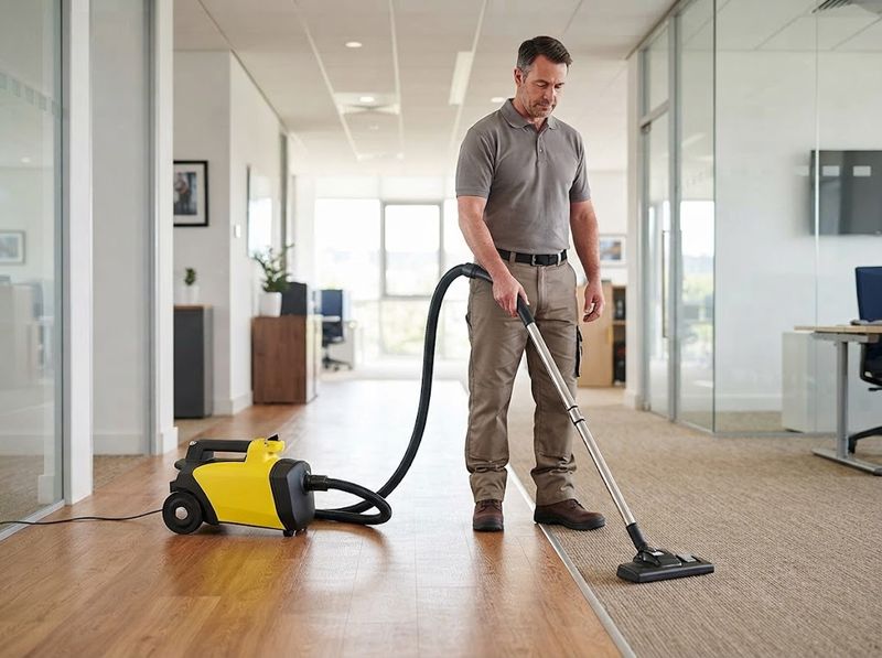 Clean Obsessed CO711 canister vacuum in use