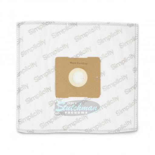 Simplicity type Z HEPA media bags for Jill, Jack, Snap compact canisters.