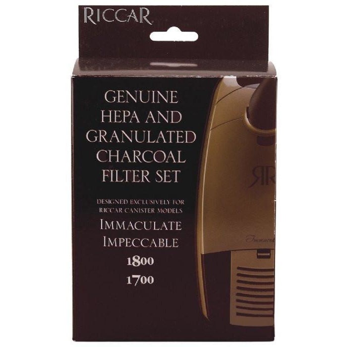 Riccar RF17G Genuine HEPA and Granulated Charcoal Filter Set for Immaculate Impeccable 1800 1700