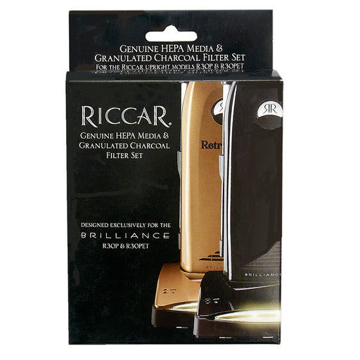 Riccar RF30PH Genuine HEPA Media & Charcoal Filter Set for Brilliance R30 Premium & Brilliance R30PET Retriever