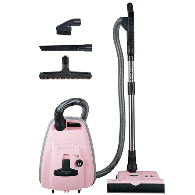 Sebo Airbelt K3 Premium canister vacuum in Pastel Pink
